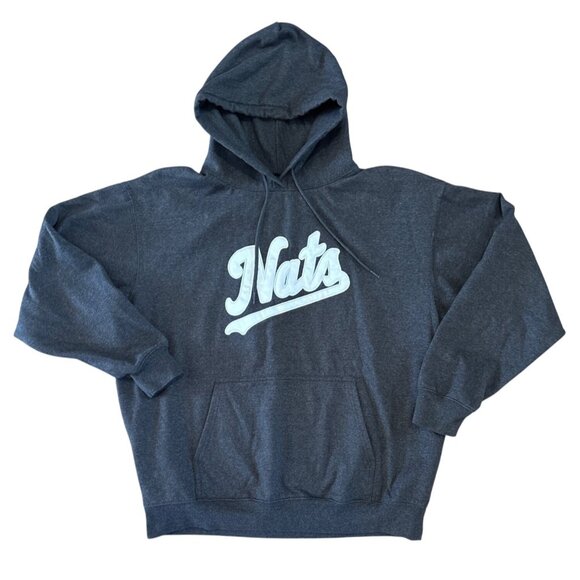 Washington Nats Hoodie Nationals MLB Gray XL Front Pocket Hood Baseball - Picture 1 of 6
